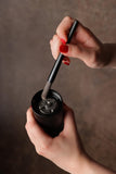 HANDMILL PRO Manual Coffee Grinder - Adjustable Setting for French Press/Espresso Adjustable Setting for French Press/Espresso - (Storing tin + cleaning brush + measuring scoop)