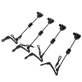 Luqeeg Universal Fishing Bite Alarm, 4 Pcs LED Illuminated Bite Indicators, Standard Plug Design Indicators for Carp Fishing & Night
