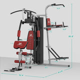ULTRA FUEGO Multifunctional Home Gym Equipment Workout Station with Pulley System, Arm, and Leg Developer for Full Body Training (138lb Home Gym Station with Power Tower)