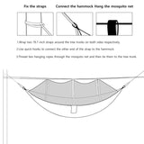 Camping Hammock, Portable Hammocks with Mosquito Net, Hammock Tent for Outside Hiking Travel Camping Gear Must Haves (Green)