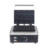 12 Compartments Electric Donut Maker Machine, Commercial Mini Donut Machine 1550W Electric Nonstick Doughnut Making Machine Donut Machine for Doughnut Breakfast Home Desserts