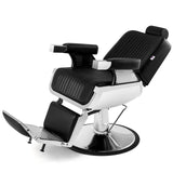 Artist hand Barber Chair Reclining Hydraulic Barber Chairs Heavy Duty Styling Chairs for Salon Chair Tattoo Chair Beauty Equipment (Black)