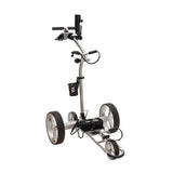 Cart-Tek Yellowstone Electric Golf Caddie Silver Lithium Battery Electric Golf Caddy Cart-Tek