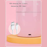 Electric Pencil Sharpener Portable Adjustable Thickness Student Automatic USB Battery-Powered Suitable for School Classroom Office