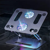 DTTLYQF Laptop Stand All-Aluminum Fan Cooling Folding Lifting Computer
