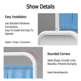 6ft Tall Folding on Wheels Portable Room Divider for ClinicsExam Rooms 4PaneSaving TemporaFence (Color:)