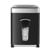 58 dB Quiet Paper Shredder for Home Office, 15-Sheet, 120 Min Shredding, 7.9 Gallon Large Bin, P-4 Cross Cut Heavy Duty Shredders Wingwise