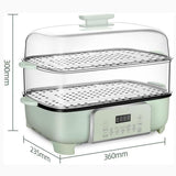Food Steamer - 360° Steam Cycle Electric Steamer, 3 Tier Detachable Design, 12-Hour Appointment, 12-Hour Heat Preservation, Easy to Clean