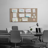 MaxGear Extra Large Bulletin Board 72" x 48", Tan Felt Wall Tiles Pushpins