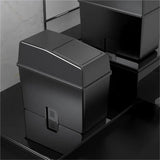 UCZAUXBVA 2L Push‑Lid Car Trash Can Garbage Bin for Vehicle Interior