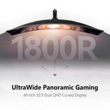 INNOCN 49" 5K2K 240Hz QD-OLED Curved Gaming Monitor, 0.03ms, USB C - 49Q1S