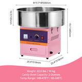 Garvee Commercial Cotton Candy Machine, 1000W Cotton Candy Maker with Stainless Steel Bowl, Sugar Scoop and Large Storage Drawer, Perfect for Home Party, Kids Birthday, Carnival, Pink
