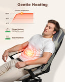 Heycool Shiatsu Back and Neck Massager with Heat, Upgraded Massage Chiar Pad with Compression, Vibration, Chair Seat Massager for Home, Office, Gifts for Men, Women