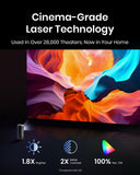 NEBULA Capsule 3 Laser Projector, Upgraded with Google TV and Official Netflix, Mini Smart TV Projector with Wi-Fi