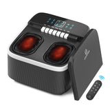 COMFIER FSA Eligible Foot Massager with Heat, Shiatsu Foot Massager Machine for Neuropathy Plantar Fasciitis, Squeeze & Rolling Foot Massage, Remote Control & Piano-Key Button