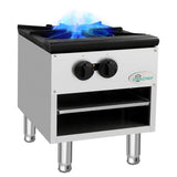 COOLCHEF 18 Inch 80,000 BTU Hot Plate, Heavy Duty Burner, Stainless Steel Commercial Gas Stove, NG/LP Convertible, ETL Certified