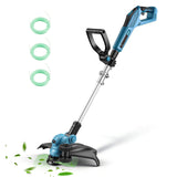 ZUYIYI 15" Cordless String Trimmer & Lawn Edger for Makita 18V Battery(NOT Included), Electric Weed Wacker Auto Line Feed, Sidewalk Edger Weed Eater for Landscaping, Lawn with 4 Line Spools