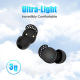 Houlyn Sleep Earbuds for Side Sleepers, Wireless Noise Cancelling Sleep Headphones with Sleep Mode, LED Power Display, Comfort Fit for Sleeping, Working, Hiking (Gold)