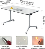 Conference Table Tables,Modern Large Conference Table with Silent Caster Wheels – Executive Office Desk for Meetings, Versatile Workstation for Home & Business Collaboration, Enhance Product