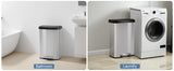 21 Gallon/80 Liter Kitchen Trash Can with Lid, Stainless Steel Garbage Can