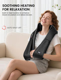 Shiatsu Neck and Back Massager with Heat, Corded Deep Tissue Shoulder Massager for Pain Relief, 3D Kneading Nodes, Eligible for FSAHSA Electric Massage Pillow for Home Office Car, Gift for Men Women