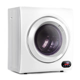 Euhomy Portable Dryer, 1400w, 2.65 Cu.Ft. Clothes Drying Machine with Exhaust Hose, Compact Dryer with Stainless Steel Drum, LCD Display, Suitable for Home, Apartment, RV
