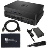 Dell WD15 130W Monitor Dock 4K USB-C - Dell Docking Station for Laptops with 130W AC Adapter