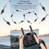 MechPuConToy RC Helicopter Model, AW-911 Air - Wolf 1/34 Scale 2.4G 9CH Flybarless RC Aircraft Model with 6G/3D Stunt Mode and GPS Positioning (RTF Version)