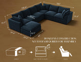 ohllob Oversized Cloud Couches for Living Room
