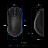 BenQ Zowie ZA13-DW 4K Wireless Mouse for Esports, Sports Science, 4K Enhanced Receiver, 65g, Symmetrical, Driverless, 3950 Sensor, 4K Polling Rate