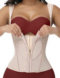 SHAPSHE Waist Trainer for Women, Tummy Control Sports Girdle, Workout Body Shaper with Adjustable Shoulder Strap Tan XL