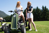 Golf Quad Electric Single Rider Golf Cart by The Golfather, Compact 4 Wheel Revolutionary Folding Design