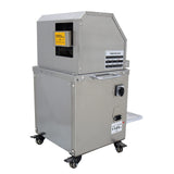 Commercial Electric Sugar Cane Juicer, Sugarcane Press, 3 Rollers 304 Stainless Steel Sugarcane Juicing Extractor, Sweet Sorghum Press Machine with Water Injection Cleaning Hole, 110V 750W TECHTONGDA