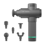 Hyperice Hypervolt 2 Grey - Featuring Quiet Glide Technology - Handheld Percussion Massage Gun | 3 Speeds, 5 Interchangeable Heads | Helps Relieve Sore Muscles and Stiffness