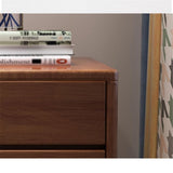 b89PvQuQt Office Cabinet Office File Cabinet Wooden Storage Small Mobile Drawer with Wheels Under Desk Short(Brown)