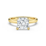 MSBLUE® Size 6 2ct Princess Cut Moissanite Engagement Ring