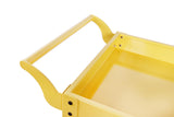 HIGOOD Heavy Duty Service Utility Cart,2 Shelf Steel, 800-Pound Capacity, 35.6 x 18.1x38-Inch Yellow