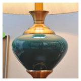 Bedside Desk Lamp Blue Luxury Decoration Living Room Bedroom Library Study Office Lighting Table Lamps American Minimalist End Table Desk Lamp
