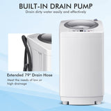 Portable Washing Machine, 8Lbs Capacity Full-automatic Washer COSTWAY