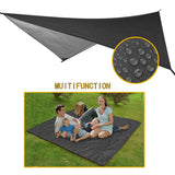 Portable Single Double Nylon High Strength Parachute Hammock Rainfly Set, Camping Hammock with Rain Fly Tarp and Mosquito Net Tent Tree Straps, Backpacking Hiking Travel Yard Outdoor Activities
