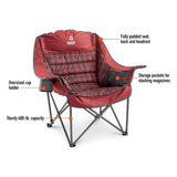 Guide Gear Oversized Extra Large Padded Camping Chair, Portable, Folding, Large Camp Lounge Beach Chairs for Outdoor, Adults, Men and Women, Heavy-Duty 400 Pound Capacity, with Cup Holder Green