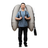 Rosyouth Inflatable Fishing Kayak, 286.6 lb Weight Capacity, Portable Outdoor Fishing Boat with Adjustable Shoulder Straps, Inflatable Fishing Boat for Lakes and Rivers Rosyouth