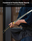1045 Steel Four Winds Wakizashi for Display, Hand Forged Full Tang Sword