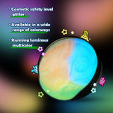 WATERELF Glow in The Dark Putty Slime for Kids, Fidget Sensory Artistic Therapy Putty Toys for Boys Girls Adults, Stress Relief Non-Sticky, Pink/Yellow/Orange
