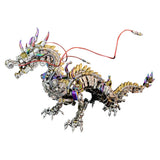 MechPuConToy 3D Metal Puzzle Model, DIY Assembly 3D Metal Punk Mechanical Worshipful Dragons Model Puzzle Set, Xmas Gifts for Adults and Teens (2030+ PCS)