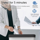 5-Sheet Cross Cut Paper Shredder 20l Heavy Duty Home Office Shredder for Credit Card Staple Clip with Transparent Window