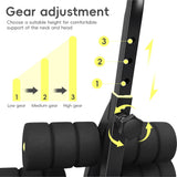 Hiborth Mini Inversion Table, Spinal Decompression Machine for Back Pain Relief, 330 lbs Weight Capacity, Foldable Back Stretcher for Home Gym, Inversion Equipment for Full Body Relaxation Black