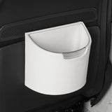 LoopTime Leakproof Car Trash Can,Mini Car Trash Bin for SUV and Truck,Small Removable Liner Garbage Can,Waterproof Automotive Trash Can for Vehicle,Home,Office,Multipurpose,Easy to Clean (White)