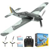 ANBURI RC Plane 4 Channel RC Airplane FW190 Ready to Fly with Upgraded Xpilot Stabilization System & One Key Aerobatic, Remote Control Airplanes for Beginners Adult