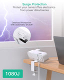 Mifaso PD65W Desk Clamp Power Strip, 1080J Surge Protector, 2 USB C
